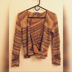 Missoni vintage knit v-neck / wrap top